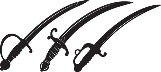 Weapon silhouette vector illustration