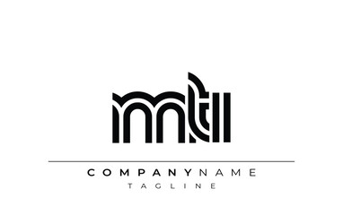 MTI Creative Unique Modern Letter Logo Design. Stylized logo featuring a unique letter design, presenting abstract minimalist aesthetics and modern appeal.