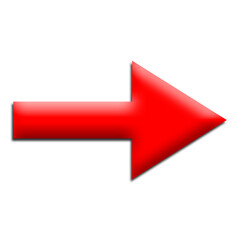 red arrow on white background