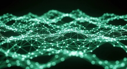 Obraz premium Abstract Digital Waves & Network Backgrounds - High-Resolution Futuristic Textures for Technology, AI, and Data Visualization Projects