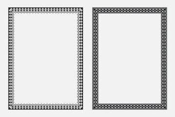 Autumn foliage frame and border design with floral leaf art, plant text boxes for banner, cover, or invitation file