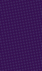 Delicate purple pattern showcasing rounded squares and circles in an intricate geometrical arrangement on a background of solid purple.