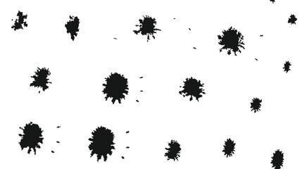 Dynamic Vector Icons Set of Ink Splashes, Artistic Paint Designs, Creative Abstract Illustrations, Unique Splash Graphics