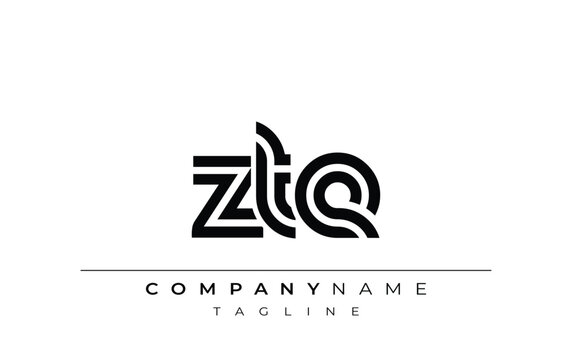 ZTE Creative Unique Modern Letter Logo Design. Stylized logo featuring a unique letter design, presenting abstract minimalist aesthetics and modern appeal.
