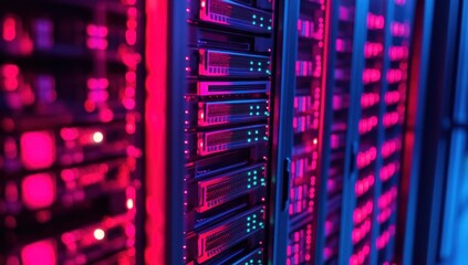 Data Center Servers with Network Storage.