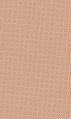 Fototapeta premium Beige geometric pattern presents a modern, minimal background with soft tones and interlocking circle and square shapes.