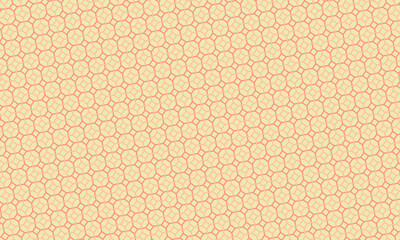 Geometric pattern presents an aesthetic pale coral color scheme for textile design projects, wallpaper or backgrounds.