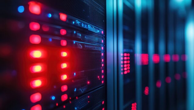 Server Room Data Center Network.