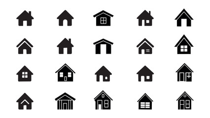 Print Home icon isolated on white background