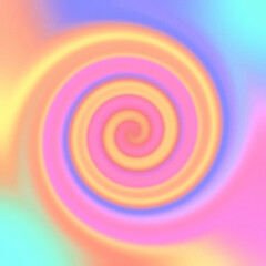 Colorful Pastel Swirl Background , Abstract Gradient Spiral for Creative Designs