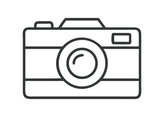 Sleek Outline Vector Silhouette Icon Set for Camera Photography