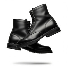 Black Leather Ankle Boots