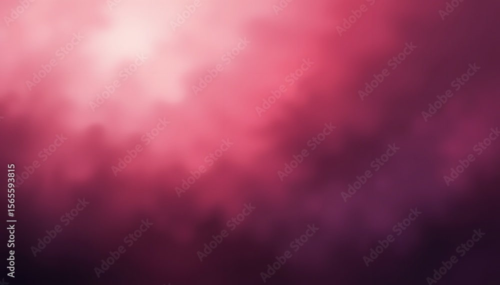 Poster Abstract Gradient Background. Soft Red Pink Purple Blend Creates Calm Atmosphere. Dreamy Backdrop For Modern Design Projects. Visual Fluidity With Smooth Color Transitions.
