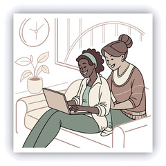 Closeup portrait photo of full big family gathering eight people make selfie cuddle embrace wait pray thank god have good autumn time make wish generation in home evening living room indoors