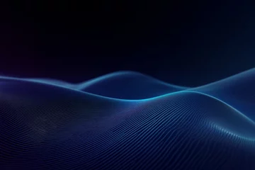 Selbstklebende Fototapeten Fraktale Wellen abstract blue wave background  © mirajul