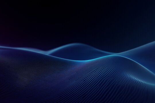 abstract blue wave background
