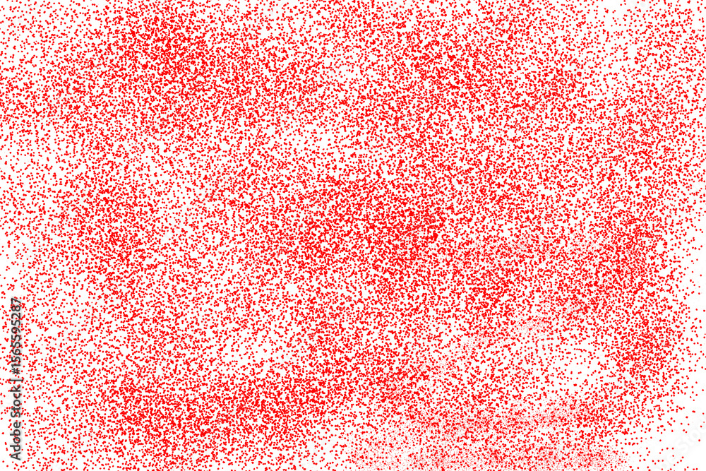 Aufkleber red glitter is scattered across an isolated on transparent background, creating a festive and sparkl