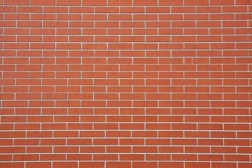 Obraz premium A Detailed Close-Up View of a Weathered Red Brick Wall with White Mortar Joints