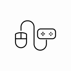 Computer mouse device icon vector sign
