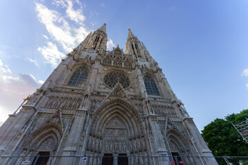 Gothic Revival Vienna City Hall with ornate towers and arches