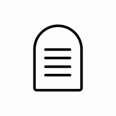 
grave  icon vector sign