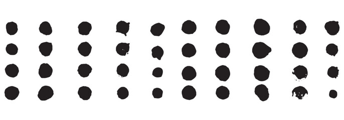 black and white dots
