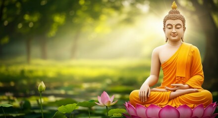 Buddha statue in serene garden (1)