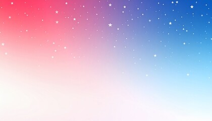 Obraz premium Celestial Dreamscape: A Gradient of Pink and Blue with Scattered Stars