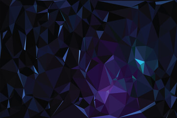Obraz premium Abstract blue background with a futuristic geometric mosaic triangle pattern, creating a vibrant digital art illustration