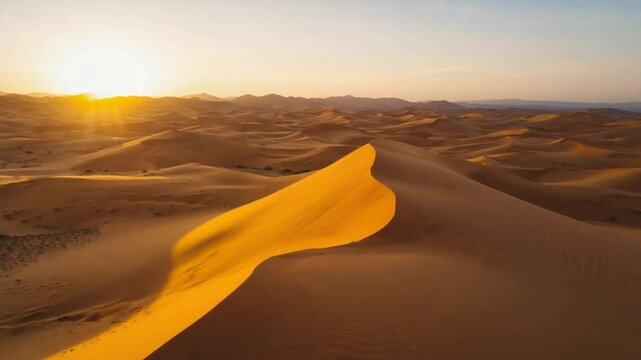 desert sunset in thar rajasthan indian landscape video