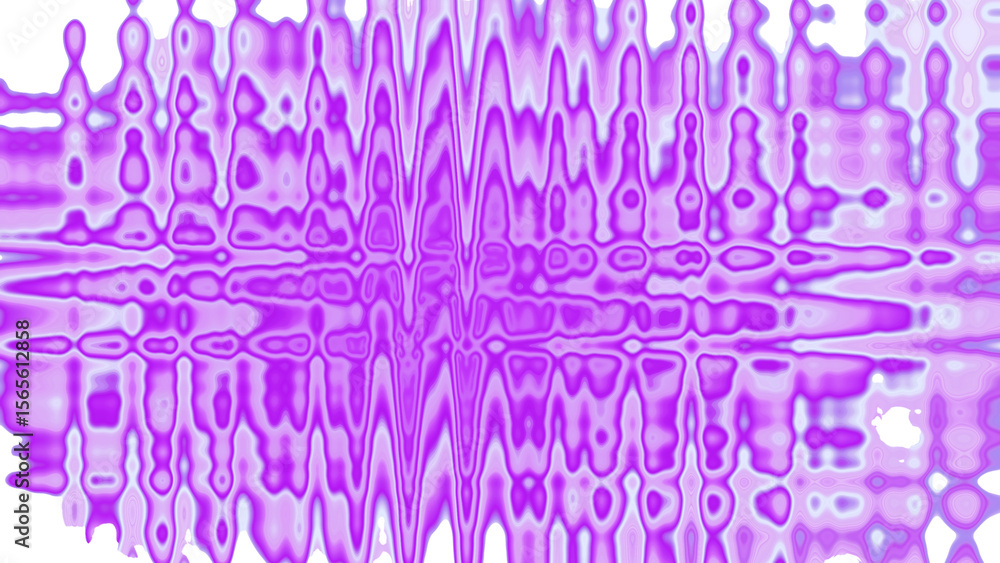 Poster abstract flowing purple and white liquid forms with wavy patterns and blurred edges