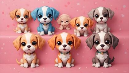 Obraz premium Puppy Cartoon 