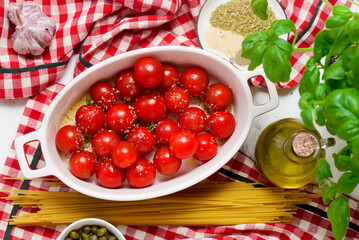Roasted tomato and basil pasta.style hugge