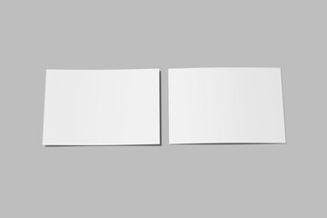 Postcard blank mock up template