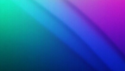 Fototapeta premium Grainy abstract background, noisy color gradient purple green blue pink vibrant glowing shape on black backdrop, dark banner poster header cover wallpaper