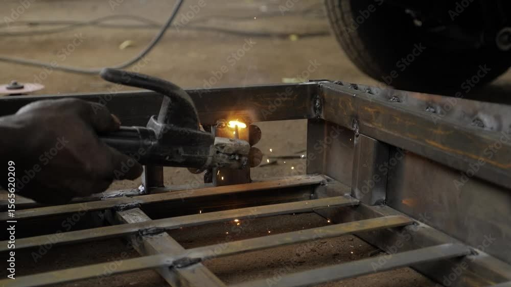 Poster mastering the welding process - a look inside the workshop