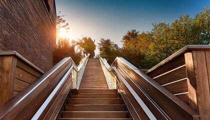 stairlift on wooden stairs