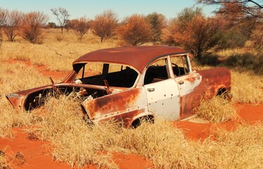old abandoned car