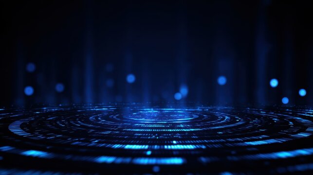 Stylish blue technology lights background