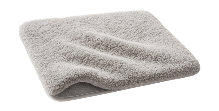 A machine-washable bath mat for convenience, easy to clean and maintain for a busy household.