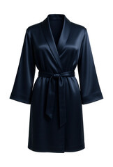 Silk bathrobe with a smooth finish, offering a sense of elegance when relaxing at home.