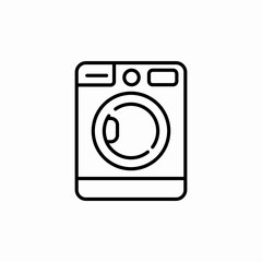 washing machine laundry icon sign vector