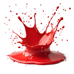 red liquid splash
