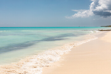 Turquoise Shoreline on Saona Island, Dominican Republic