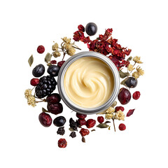 Herbal Berry Lip Balm with Dried Fruits and Flowers

