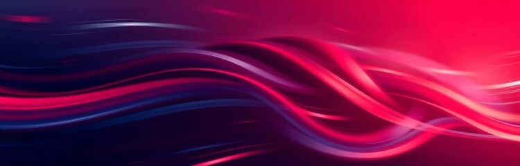 Dynamic Abstract Light Waves in Vibrant Red and Blue Hues