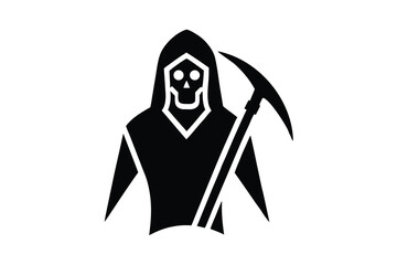 grim reaper cosplay vector icon