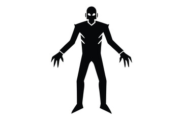 headless zombie vector icon