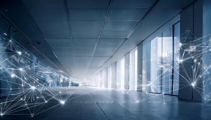 sophisticated grey and light blue tech background with minimalist network connections in a tech solutions center perfect for advanced communication and innovation