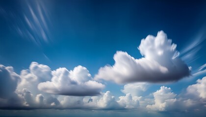 cloud moving in a blurred long exposure shot creating abstract sky patterns